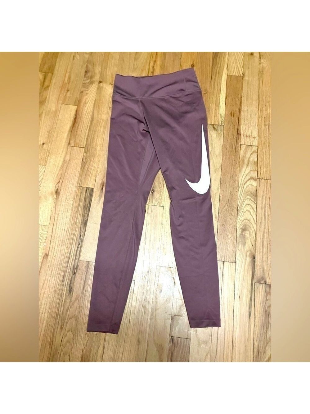 NIKE 7/8 Just Do It Swoosh Running Tights Dusty purple SM- Dri Fit - Mid Rise